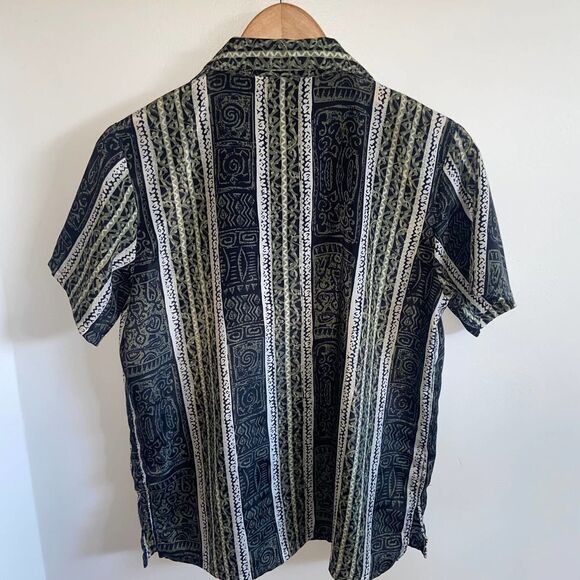 Vintage - Anna - printed button down short sleeve top - Picture 6 of 7